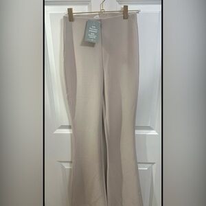 nude flare pants